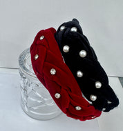 Braided Jewel Studded Headband