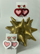 Heart Acrylic Earrings Valentines