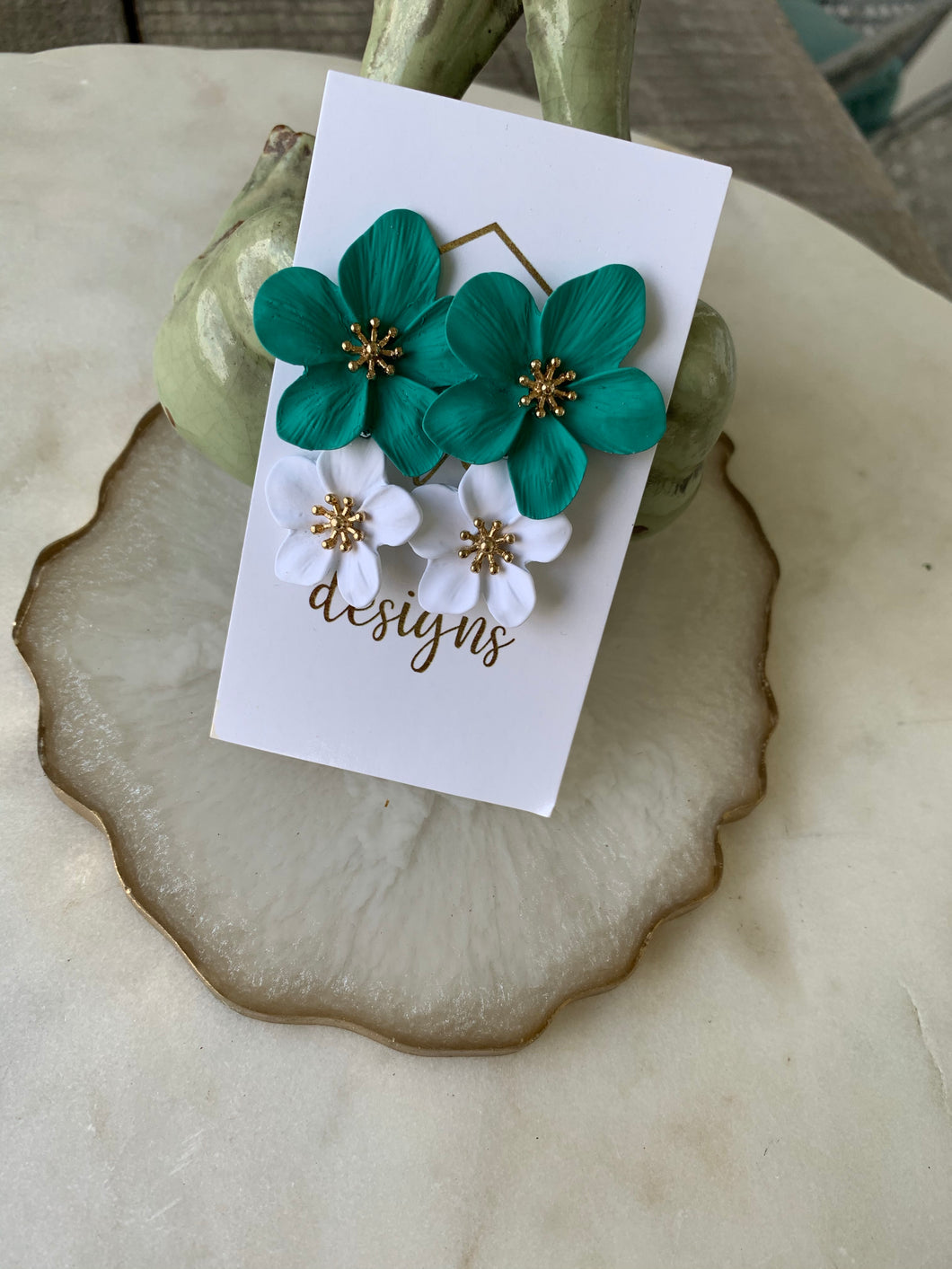 Double Flower Earring