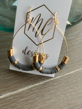 Teardrop Clay Beaded Earrings