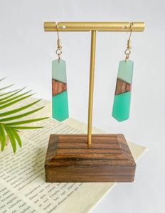 Wooden Acrylic Stick Earrings