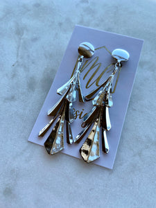 Gold and Silver Party Earring