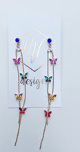 Butterfly Crystal Drop Earring-RW