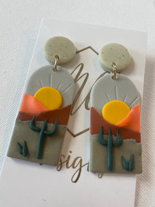 Arizona Desert Clay Earrings