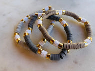 Clay Beaded Bracelet set of 3