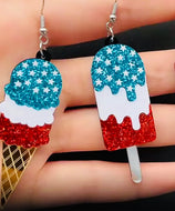 USA Popsicle and Ice Cream Cone  Earrings