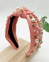 Jewel Pearl Knot Headbands
