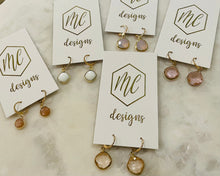 Small jeweled hoops