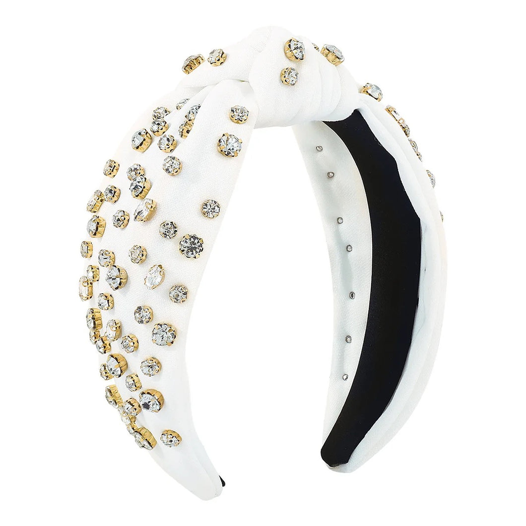 Jeweled Rhinestone Knot Headband