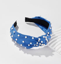 Solid Color Faux Pearl Headbands