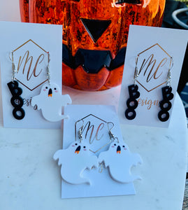 Ghost Boo Earrings Halloween