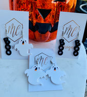 Ghost Boo Earrings Halloween