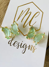 Big Butterfly Jeweled Earrings
