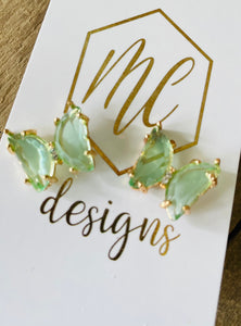 Big Butterfly Jeweled Earrings