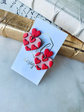 Heart Valentines Clay Earrings