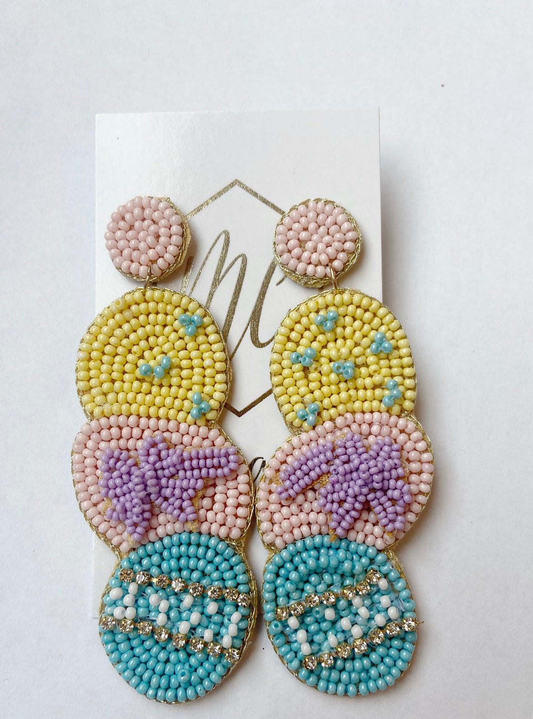 Dimensional Easter Egg Earrings