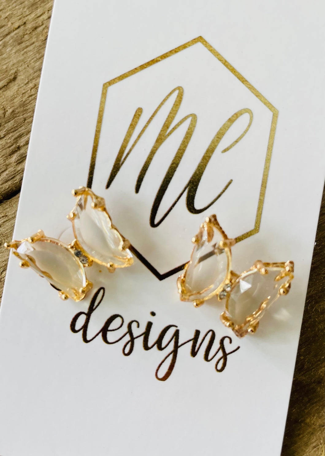 Big Butterfly Jeweled Earrings