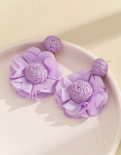 Flower Rattan Earrings