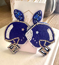 New Football Beaded Earrings