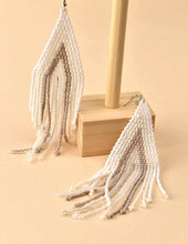 Diamond Fringe Beaded Earrings