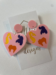 Hocus Pocus Witches Halloween Earrings