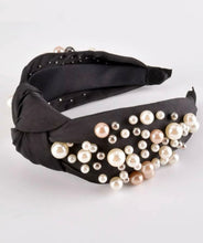 Fancy Pearl Beaded Knot Headbands