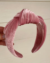 Wide Velvet Headband Knot