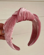 Wide Velvet Headband Knot