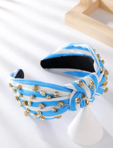 Stripped Jeweled Headbands