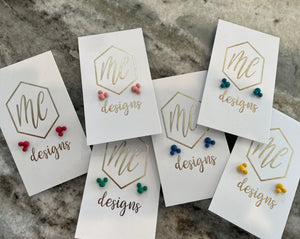 Colorful Mickey Mouse Studs