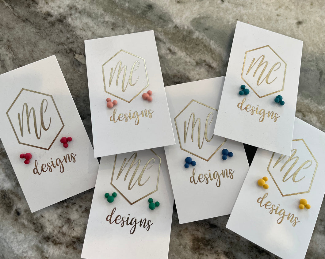 Colorful Mickey Mouse Studs