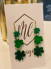 Triple Clover Earrings St Patty