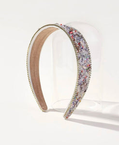 Crystalline Decor Flat Headband- all the Colors