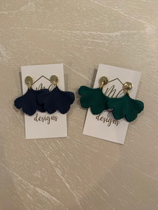 Ginkgo Petal Earring with Gold Post