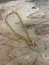 Chunky Chain Heart Necklace