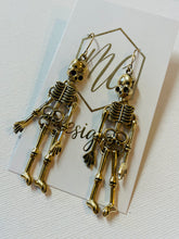 Dainty Skeleton Halloween Earrings
