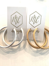 Large Round Matte Hoops