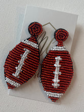 Assorted Beaded Football Earrings
