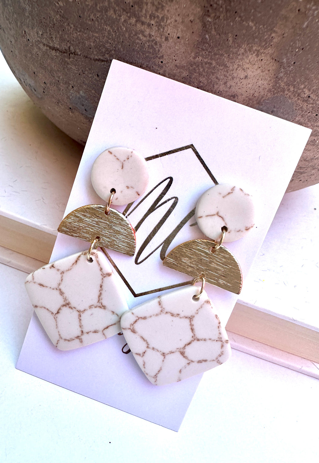 Fall Clay Tiered Earrings