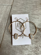 Gold Druzy circle earrings