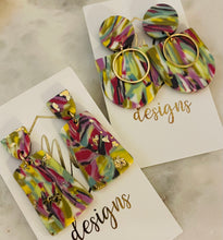 Marble Clay Earrings- Variety of Colors