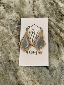 Medium Acrylic Teardrop Earrings