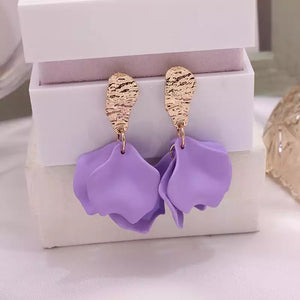 Small Matte Petal Earrings