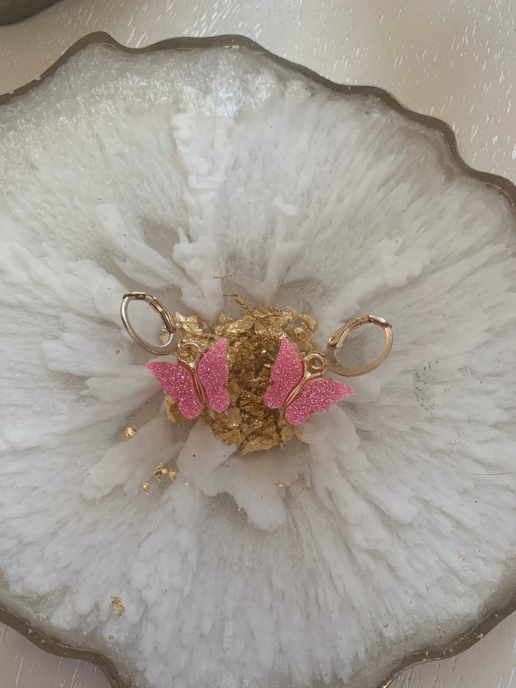 Glitter Butterfly Earrings