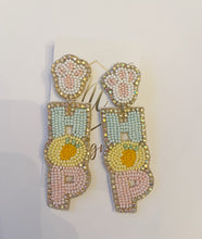 Pastel Beaded Hop Easter Earrings