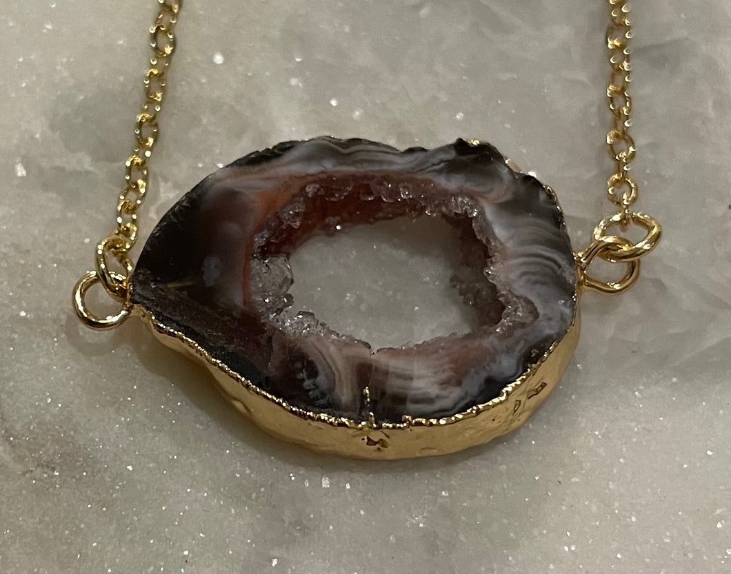Assorted short stone necklaces