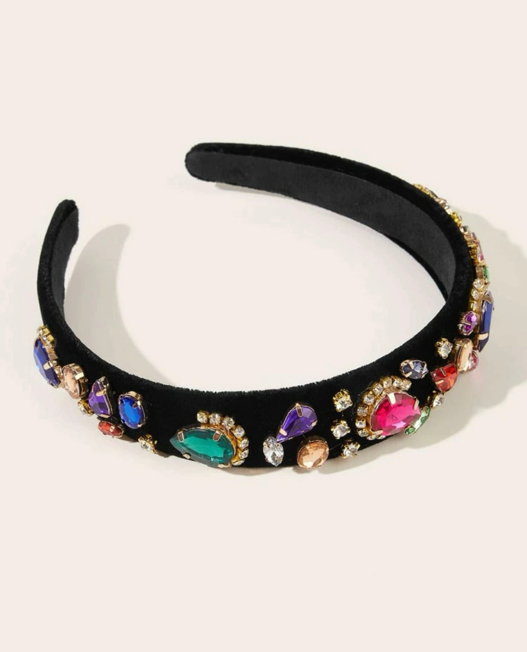 Multicolor Jeweled Headband