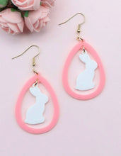 Teardrop Bunny Easter Earring