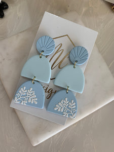 Tiered Spring Clay Earrings