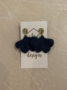 Ginkgo Petal Earring with Gold Post
